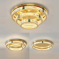led artistic gold silver crystal lustre chandelier lighting suspension luminaire lampen for foyer bedroom