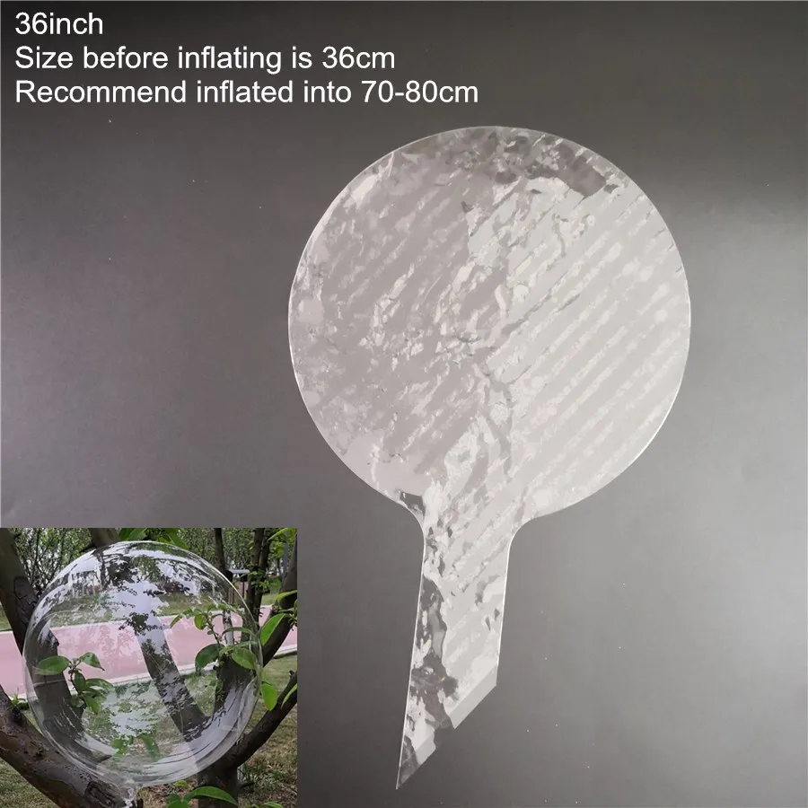 36inch balloon 20/36-дюймовый 3 м светодиодный светящийся светодиодный шар прозрачные круглые декоративные пузырьки для дня рождения, вечеринки, свадьбы, декоративные шары Рождественский подарок - Цвет: 36inch balloon