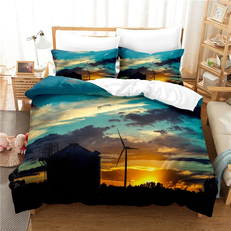 

Sunset Bedding Set Duvet Cover Set 3d Bedding Digital Printing Bed Linen Queen Size Bedding Set Fashion Design