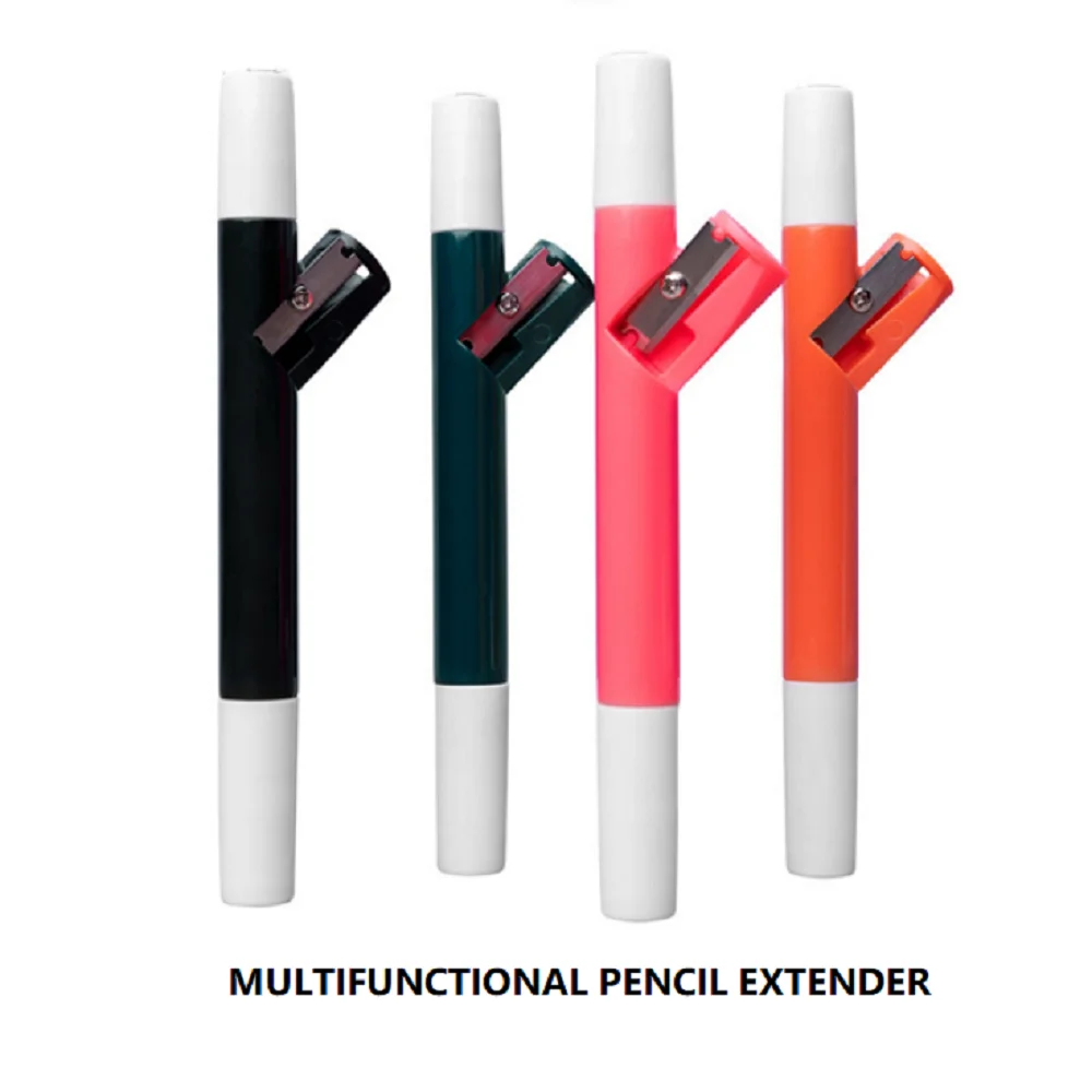 

5 PCS Multifunction Pencil Extender Sturdy Pencil Holder Lengthener Portable Pencil Extension Rod Artistic Drawing Supplies
