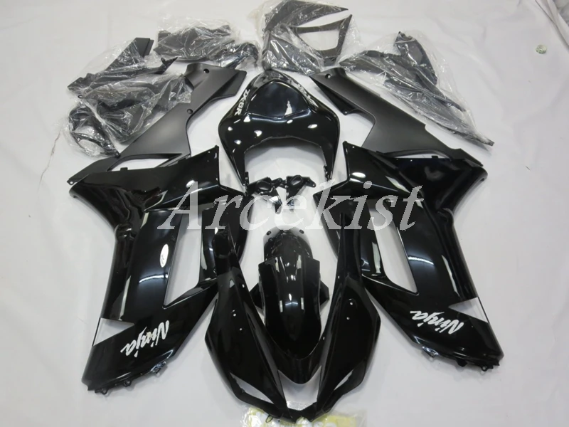 

Новинка из АБС-пластика для мотоцикла весь обтекатели комплект подходит для kawasaki Ninja ZX6R 636 2007 2008 07 08 6R ZX-6R Кузов Набор высокого качества черна...