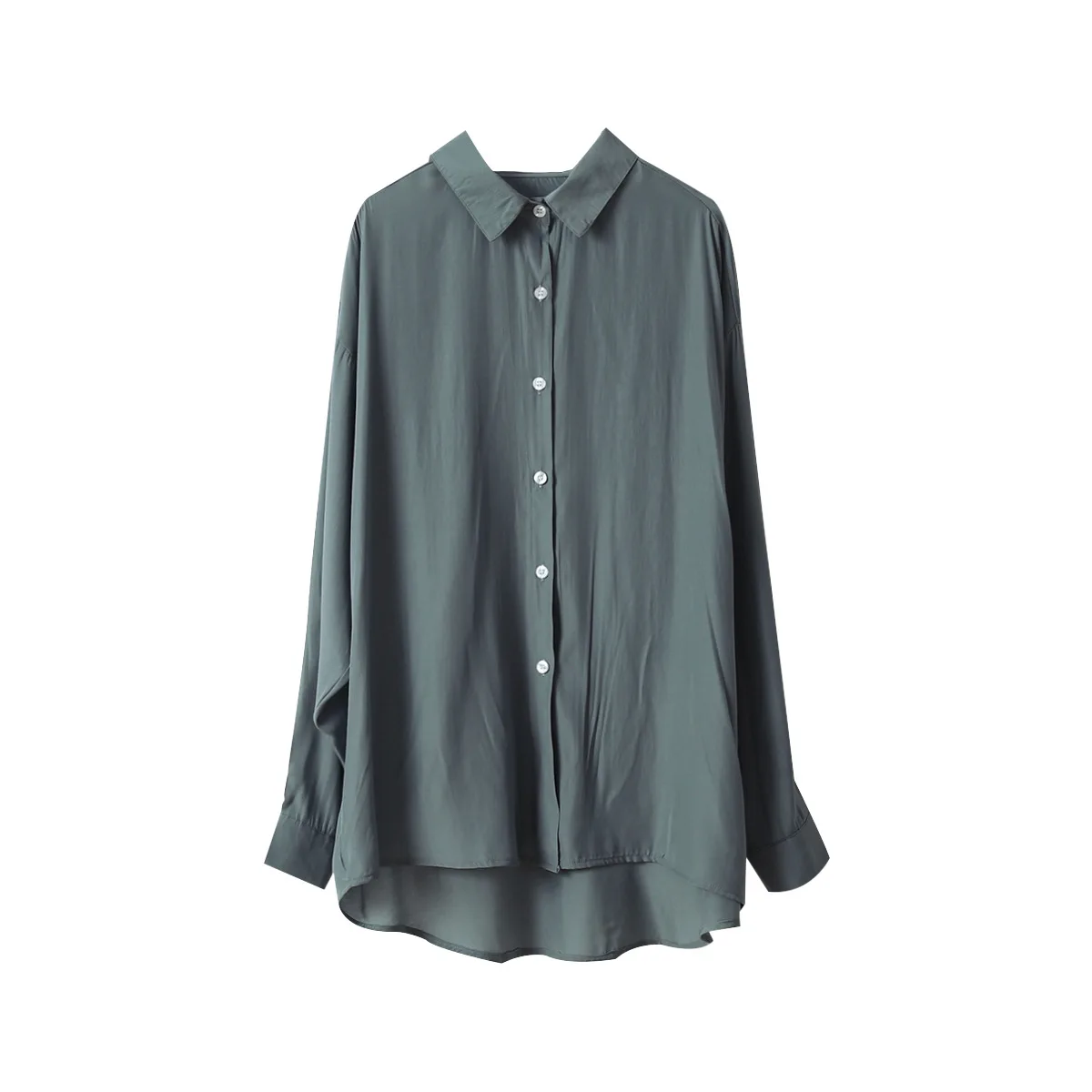 

CGC 2021 Spring Autumn Vintage Women's Shirt Loose Office Work Blouses Long Sleeves Harajuku Oversized Shirt Female Chiffon Top