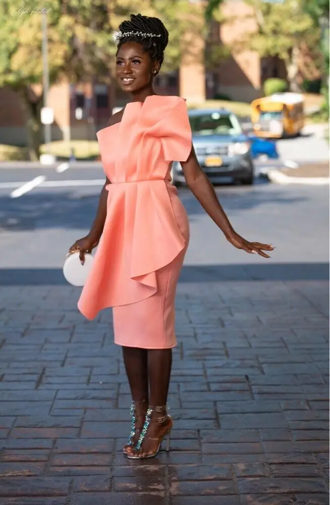 Модное Розовое женское платье с открытыми плечами гофрированное облегающее