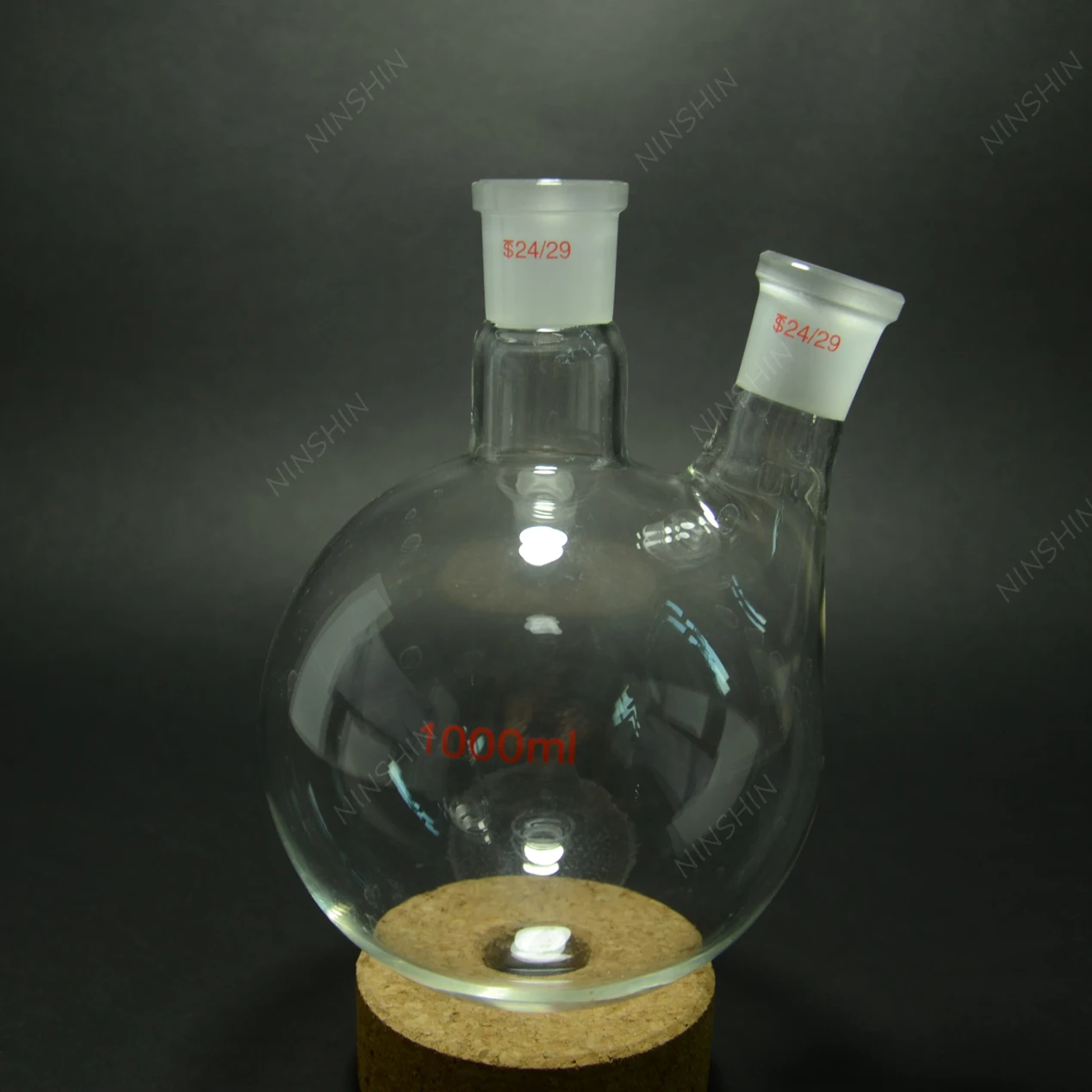 1000ml 2 neck round bottom Boiling Flask 24/29 joint Glass flask lab glassware | Канцтовары для офиса и дома