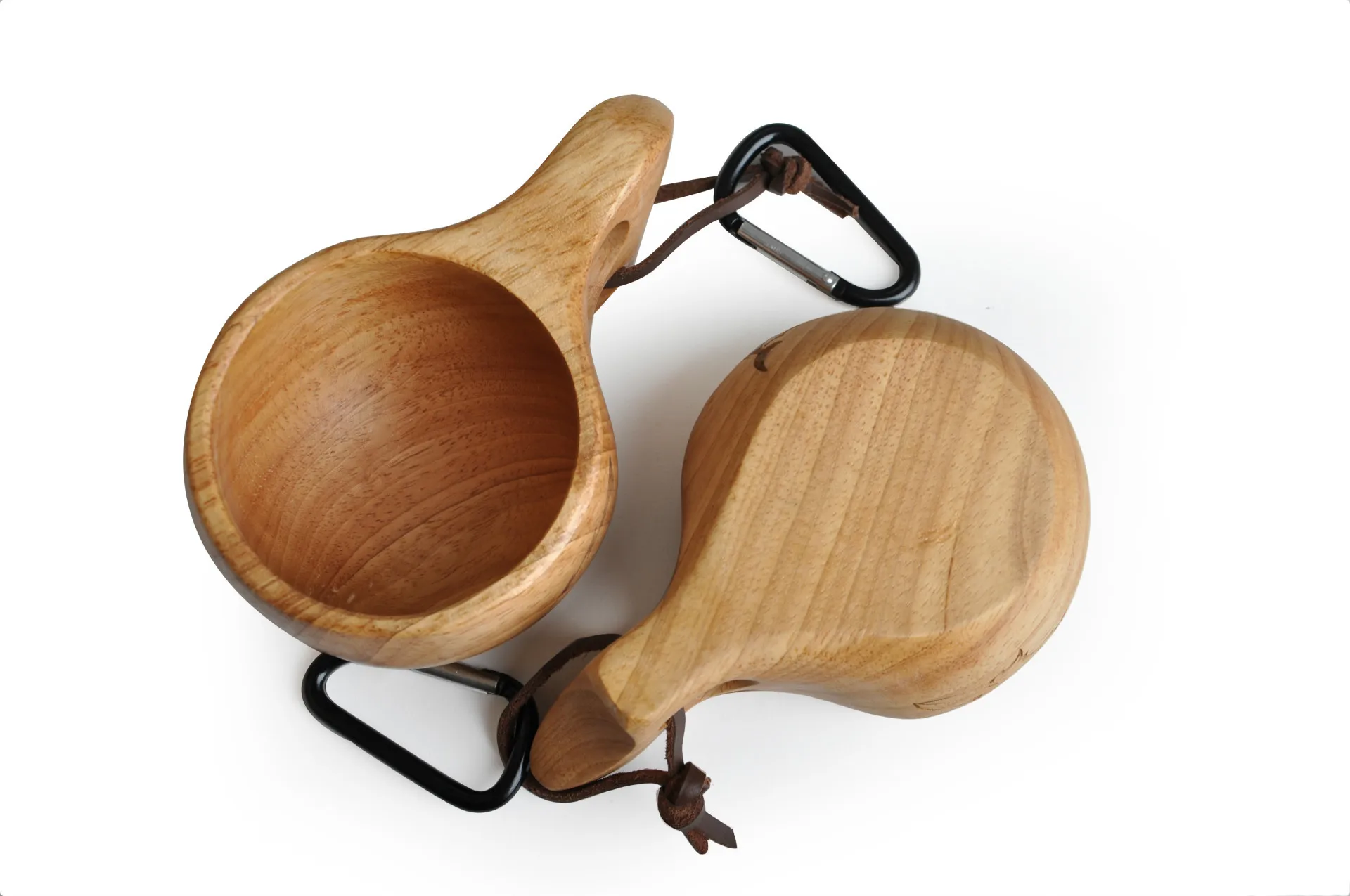 Finland Kuksa Портативный Кофе кружка ручка из резины и дерева с двумя отверстиями