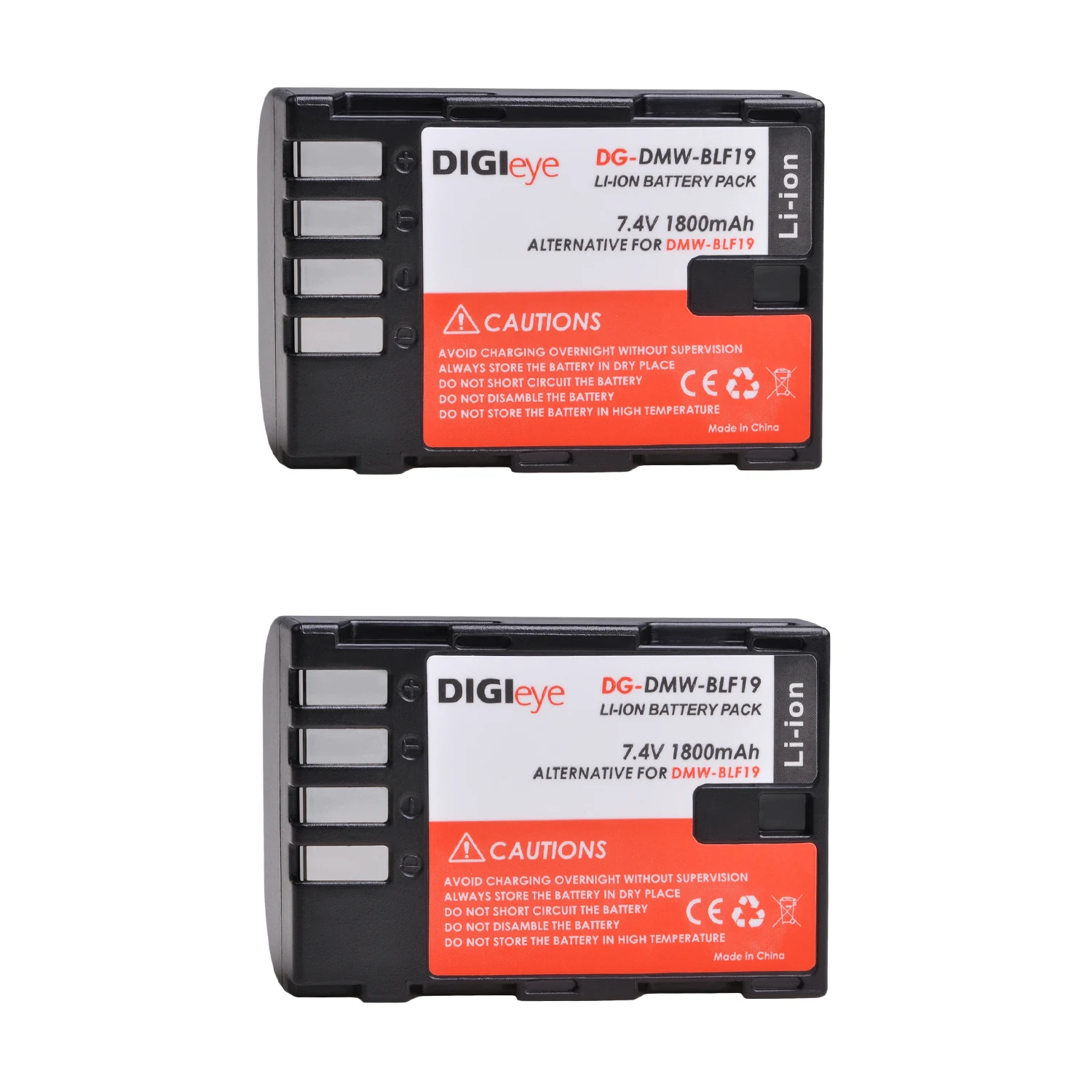

Зарядное устройство с двумя USB-портами для Panasonic Lumix GH3 GH4 GH5 G9 GH3H GH4H GH3AGK, 1800 мАч