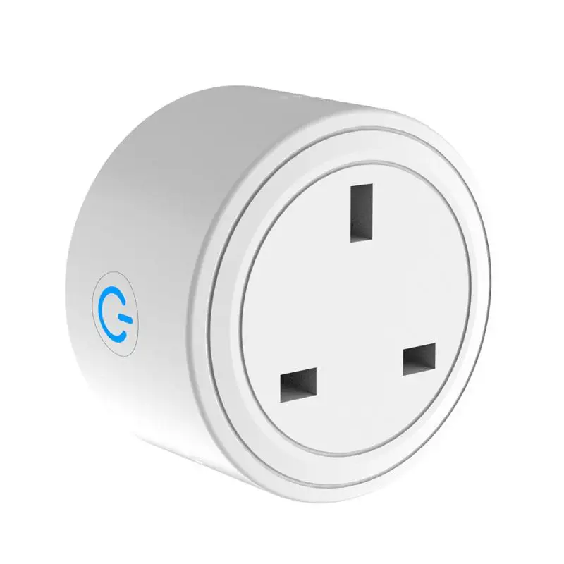 Смарт разъем Mini US Uk Wifi с защитой от перенапряжения 2200 Вт Голосовое управление