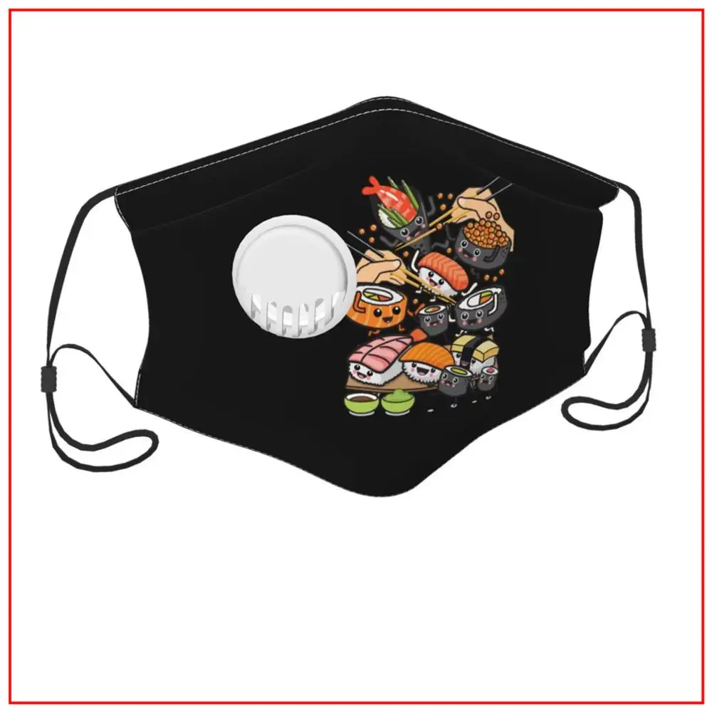 

Kids Men Women face mask Sushi face mask designer Reusable Cooling Designs Masks for Germ Protection Reusable Anime Bandana