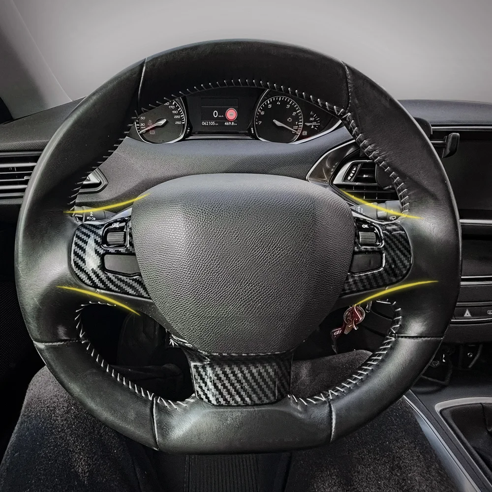 Внутренняя полоса 3 шт./компл. декоративная крышка рулевого колеса автомобиля