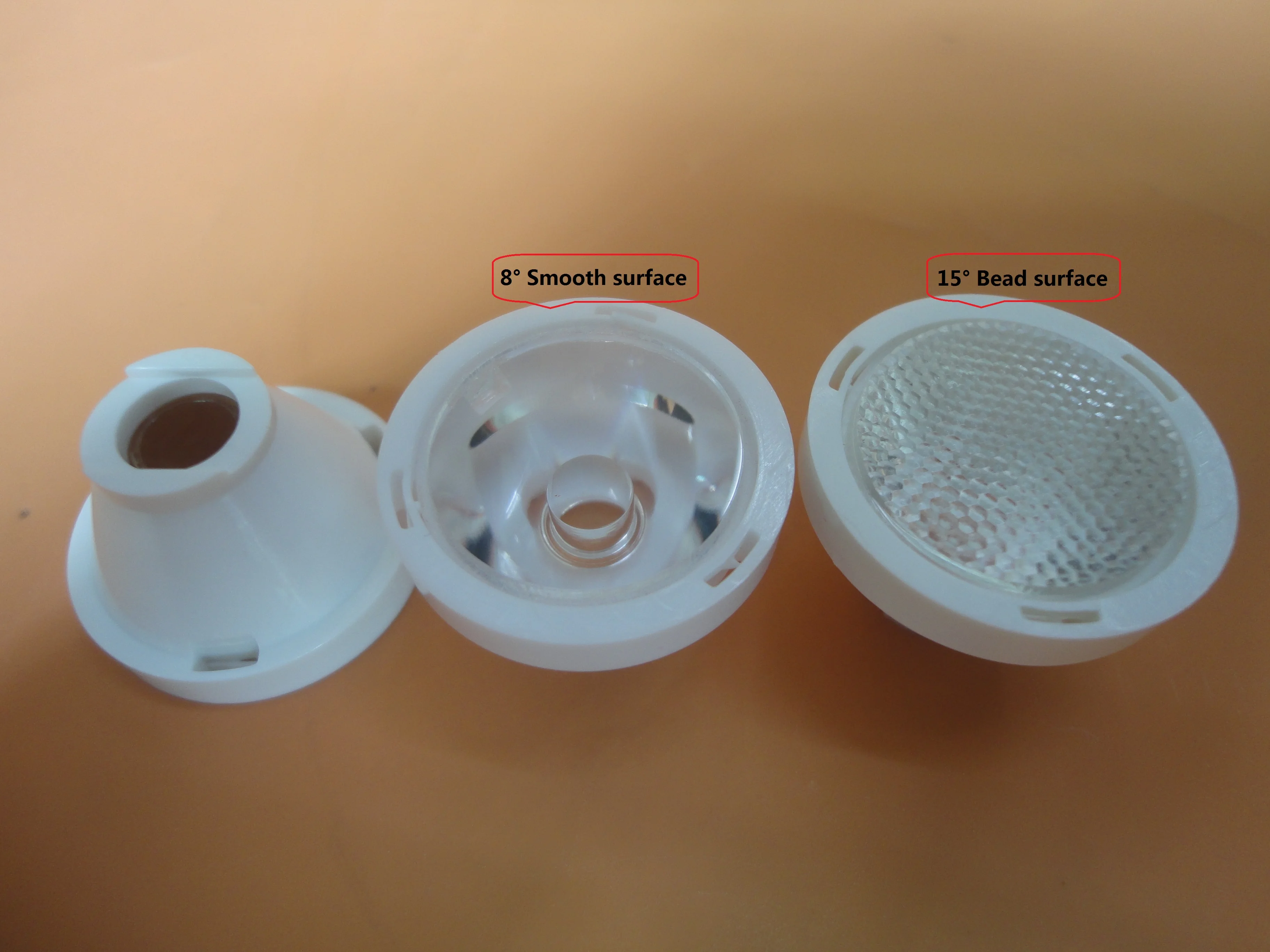 Конденсаторные светодиодные линзы CREE XRE 23 4 мм 8 градусов и 15 (20 шт./лот) |