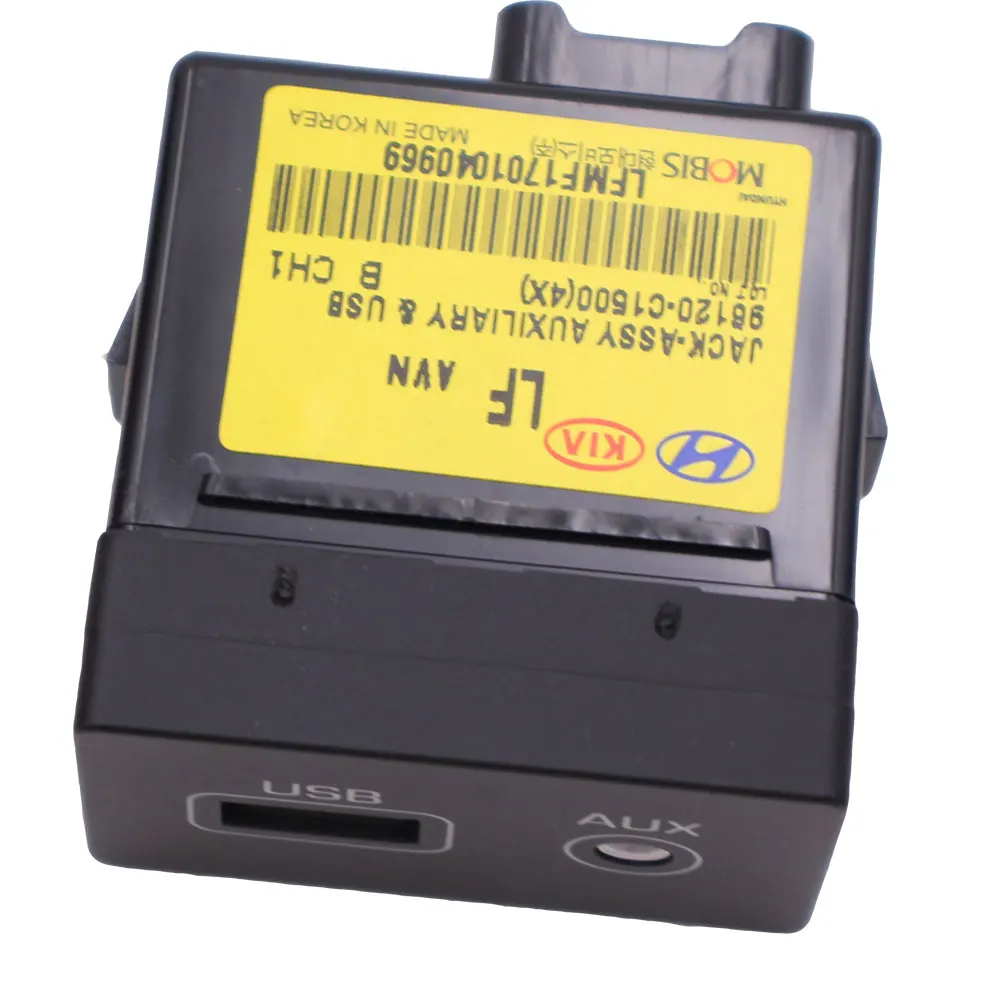 Оригинальный переходник для порта USB AUX Jack в сборе OEM-запчастей 96120C1500 96120C1000 Hyundai