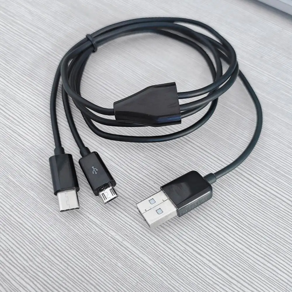 2 в 1 usb-кабель для зарядки телефонов и планшетов типа c micro | Электроника