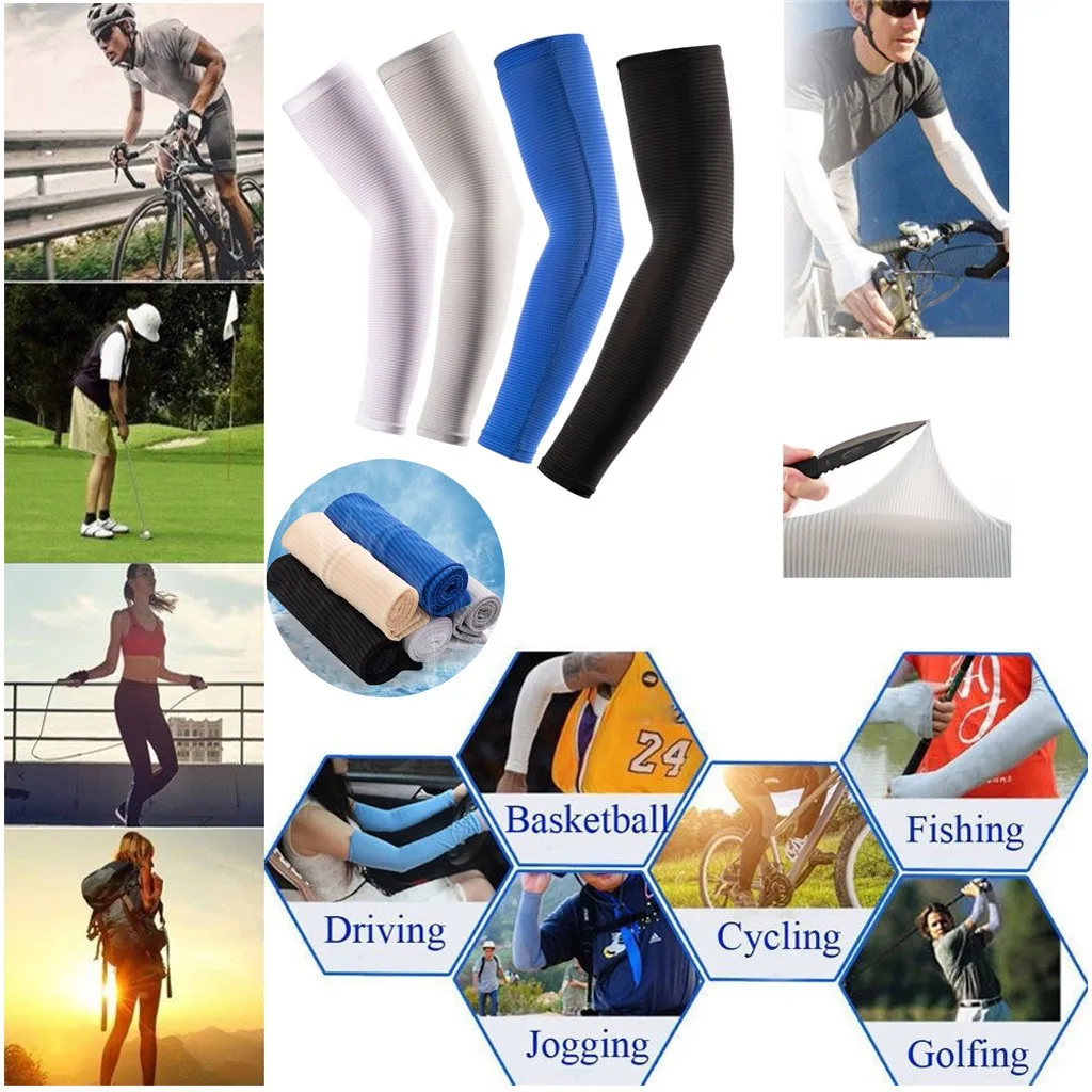 Рукава для занятий спортом дышащая ткань защита от УФ излучения бега баскетбола