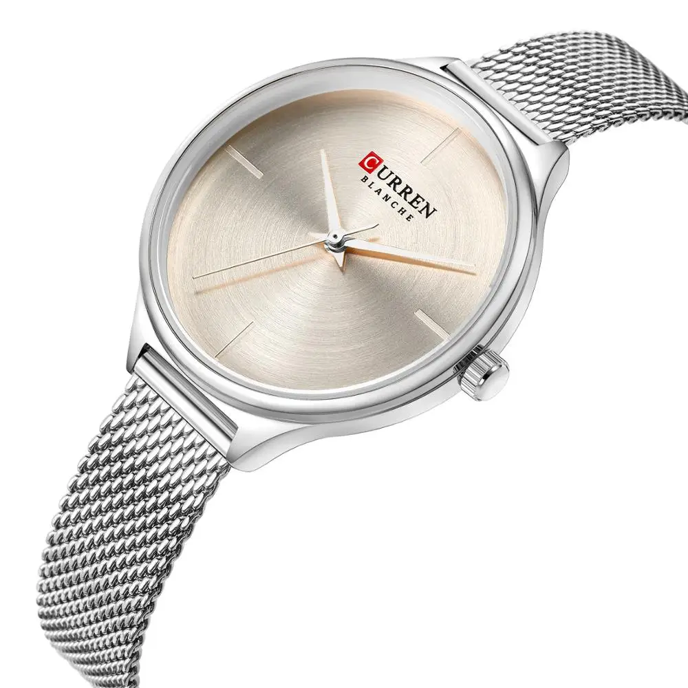 

CURREN Dames Horloge кварцевые часы Zegarek Damski Bransoleta, новейший дизайн, наручные часы, серебряные спортивные часы из нержавеющей стали Hardlex