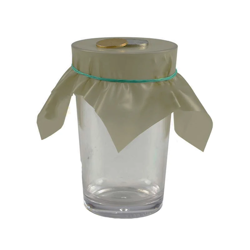 

Hot Pena Coin Penetration Dish Trick Professional Magician Trick Magic Coin Thru Rubber Sheet Into Cup Black Hole Magic