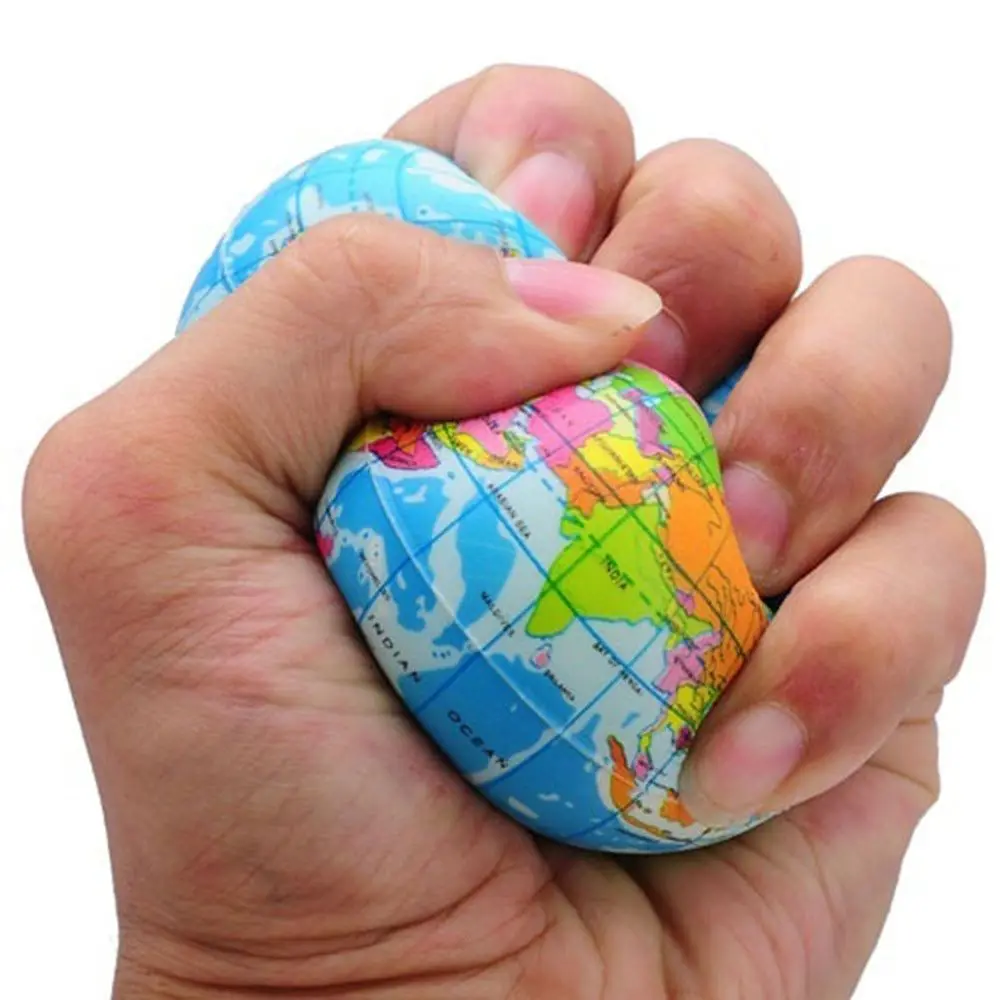 

Children's Education Toy Funny Earth World Map Globe Foam Stress Relief Bouncy Ball Geography Map Teaching