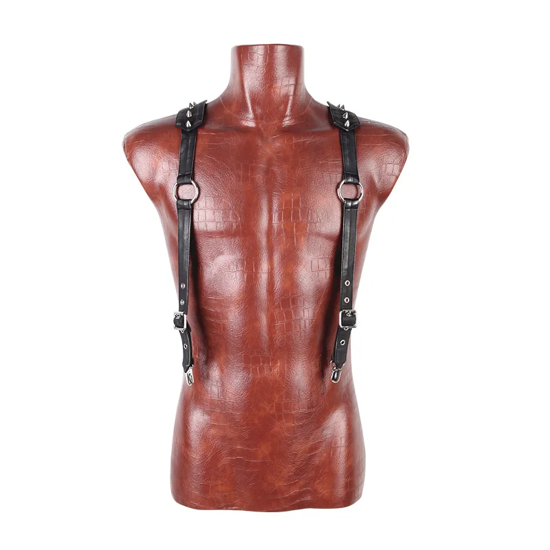 Мужской аксессуар с заклепками в стиле панк готический ремешок вечерние