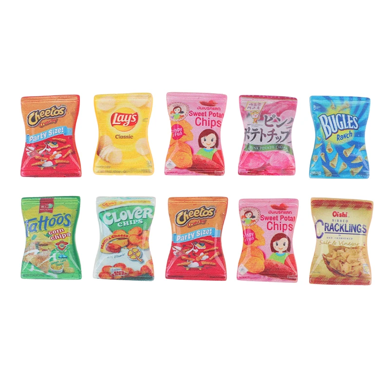

10Pcs 1:12 1:6 Dollhouse Miniature Simulation Candy Dolls Kitchen Accessories Dollhouse Miniatures 2022 New Year Gifts