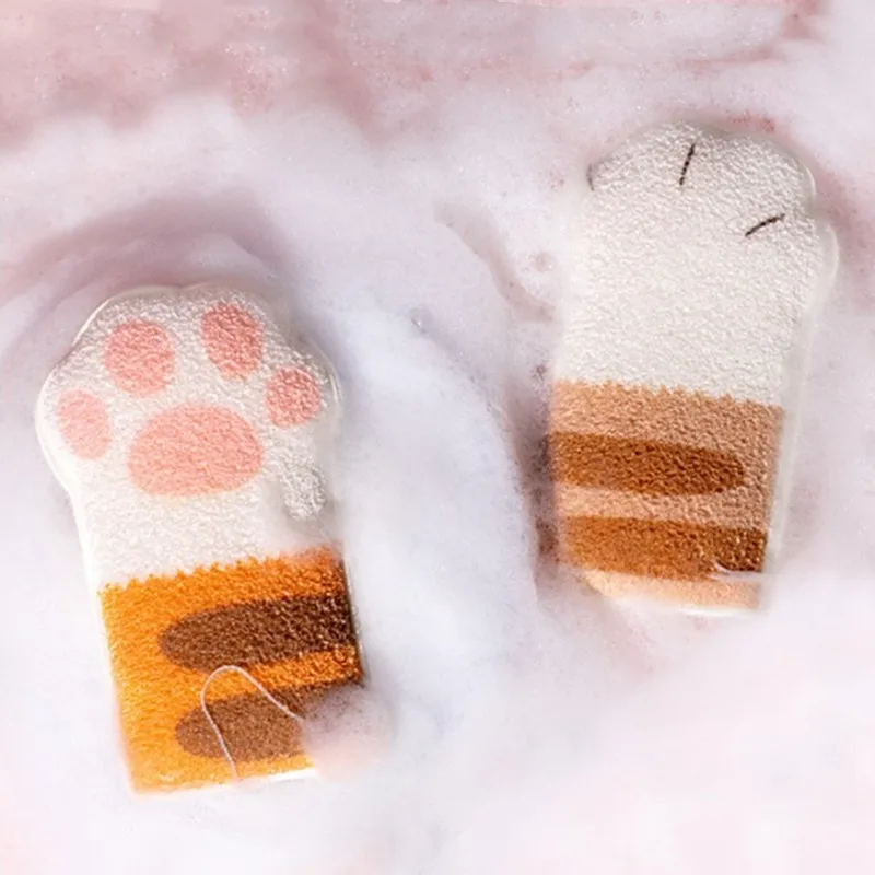 Мультяшная губка для ванной и душа JO LIFE пилинга отшелушивающая варежка полотенце