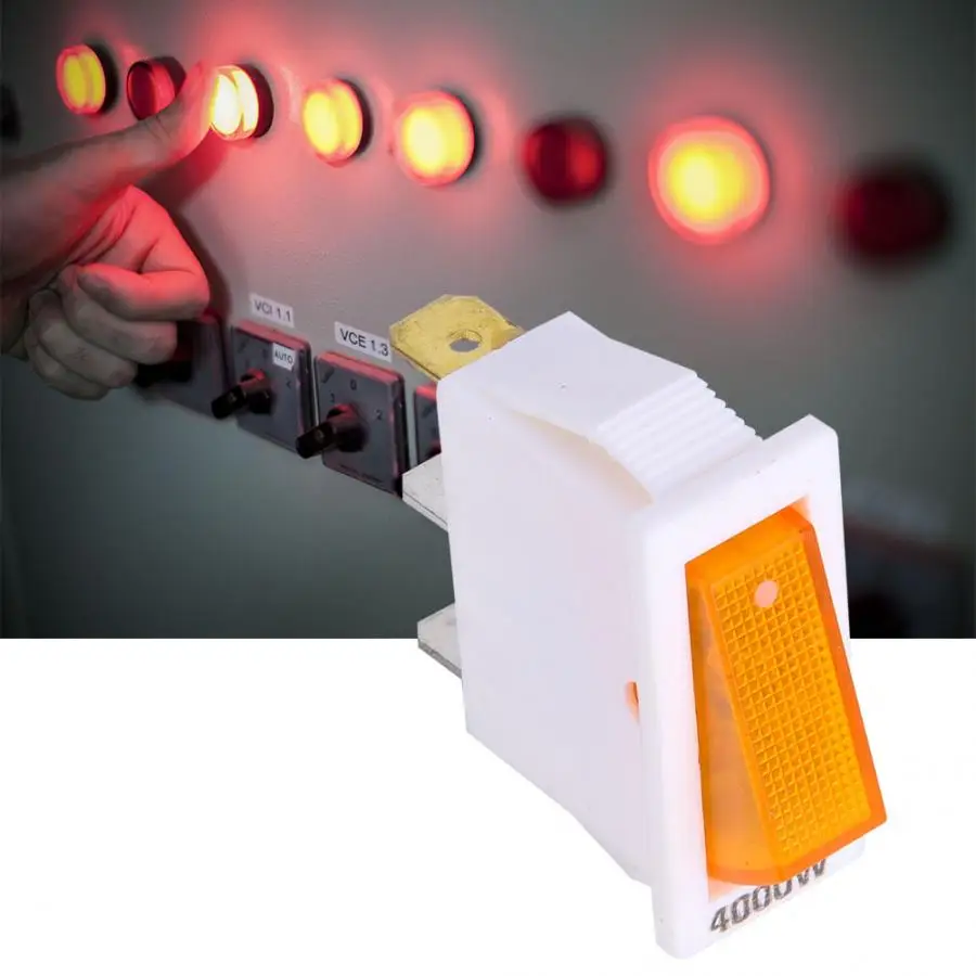 10 шт. 2-позиционный переключатель вкл./выкл. SPST 3-контактный с светильник кой