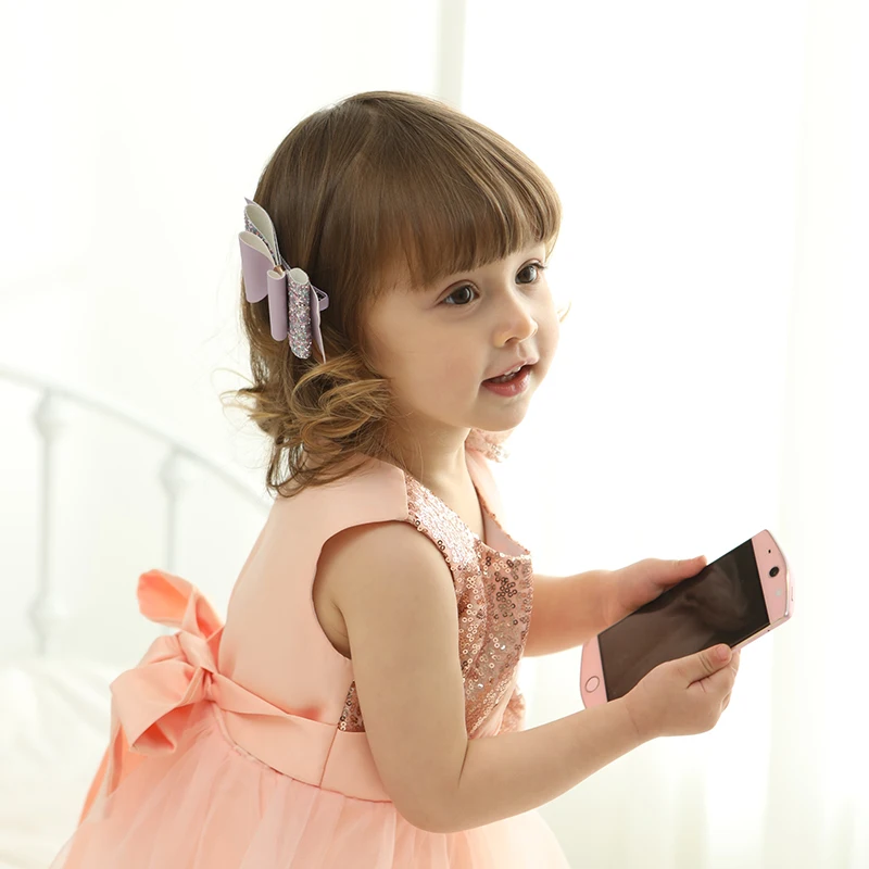 Новое поступление 1 шт. кожаные заколки для волос с бантом блестящие аксессуары