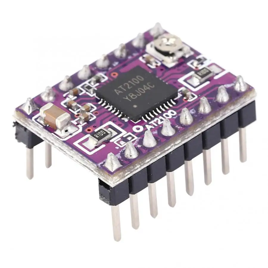 Модуль драйвера шагового двигателя AT2100 с радиатором для 3D принтера детали