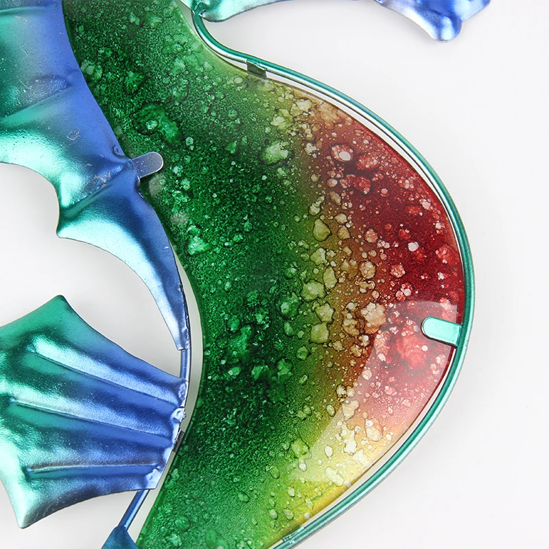 Металлическое украшение для стен в виде морского конька украшения сада уличные