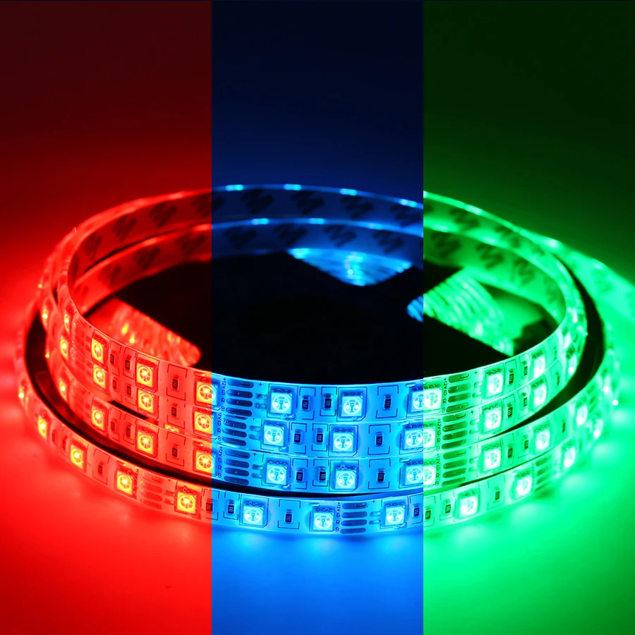 Неоновый 12 В Вольт Светодиодный светильник RGB Водонепроницаемый 5050 5 м гибкий RGBWW
