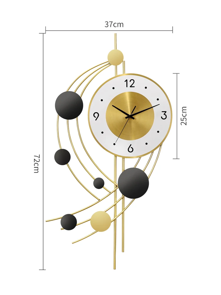 

Creative Simple Wall Clocks Modern Design Metal Luxury Art Geometric Wall Clocks Living Room Reloj Pared Home Decorative DG50WC