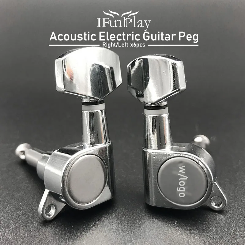 6 шт гитара герметичный колышек колки ключ тюнер Machine Head для акустическая