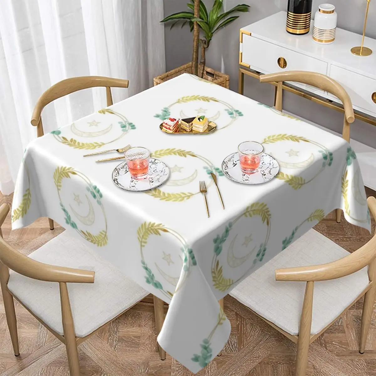 

Moon Star Tablecloth Wholesale Kawaii Table Cover Outside Printed Protector Polyester Table Cloth