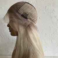 ombre blonde 24 white blonde 13x6 lace frontal human hair wigs ombre brown virgin peruvian hairthick long pre plucked baby hair