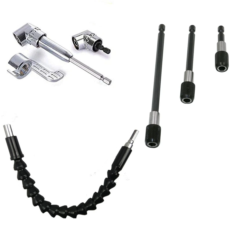 

Многофункциональный Набор отверток с храповым механизмом и электрической дрелью шестигранный прямоугольный держатель отвертки со скошен...