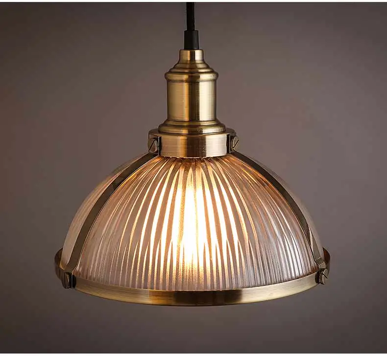 

Промышленный винтажный подвесной светильник в стиле лофт, железная стеклянная лампа для столовой, цветная лампа Эдисона E27, Домашний Светил...