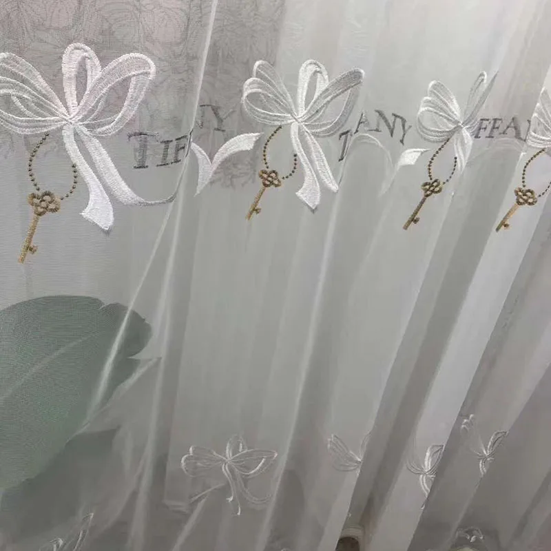 Специальное предложение новые занавески в европейском стиле тюль с бантом и