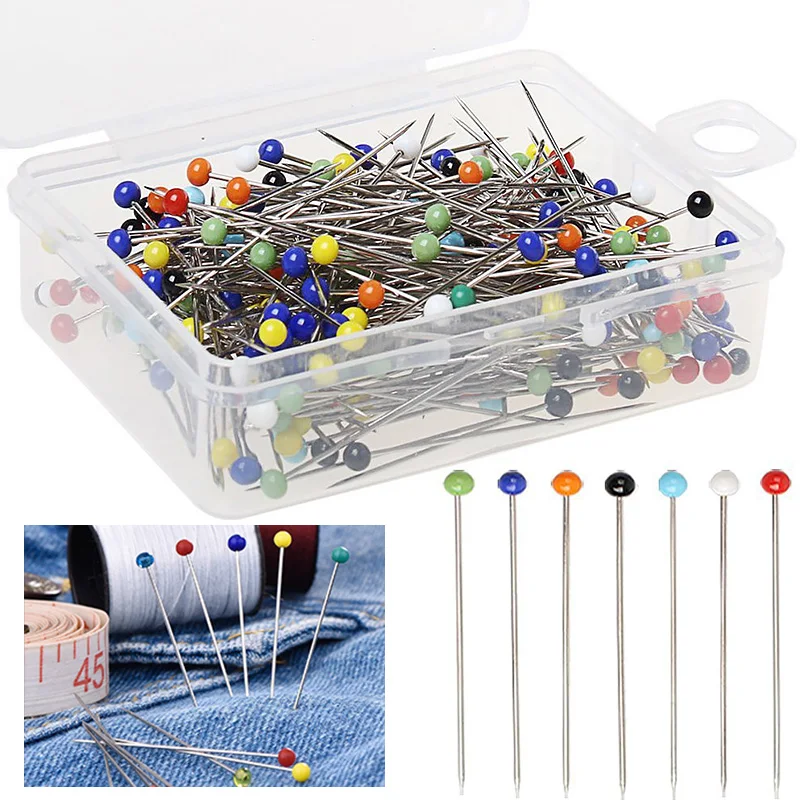 

100 шт. 38 мм шариковая головка игла для позиционирования швейные иглы аксессуары для одежды разноцветные игла для позиционирования