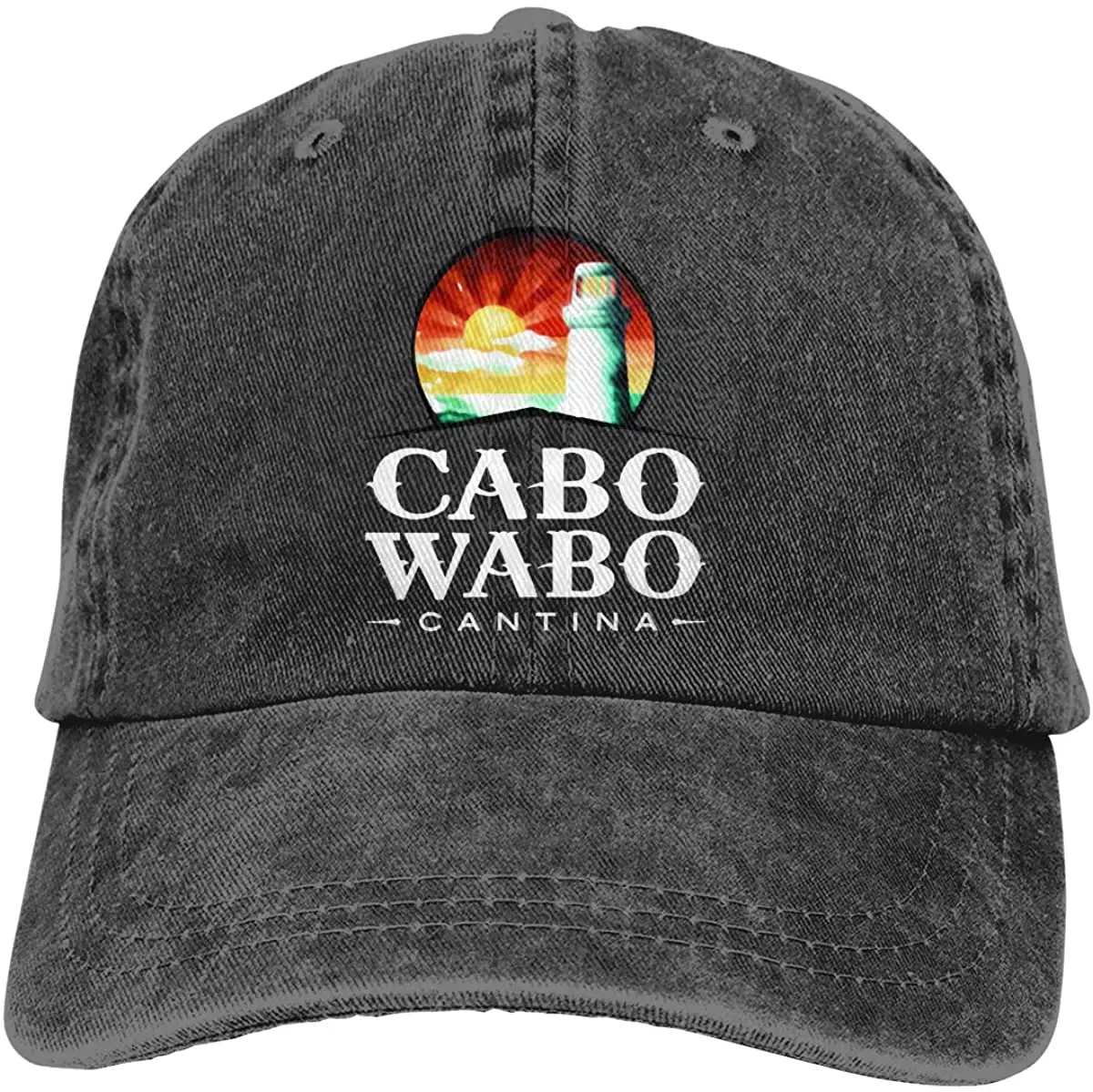 

MJtrghthavbu Cabo Wabo Adult Cool Cowboy Hat Adjustable Casquette Baseball Cap Black