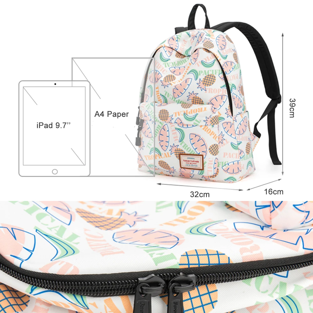 Школьный рюкзак для девочек-подростков водонепроницаемые школьные ранцы женщин
