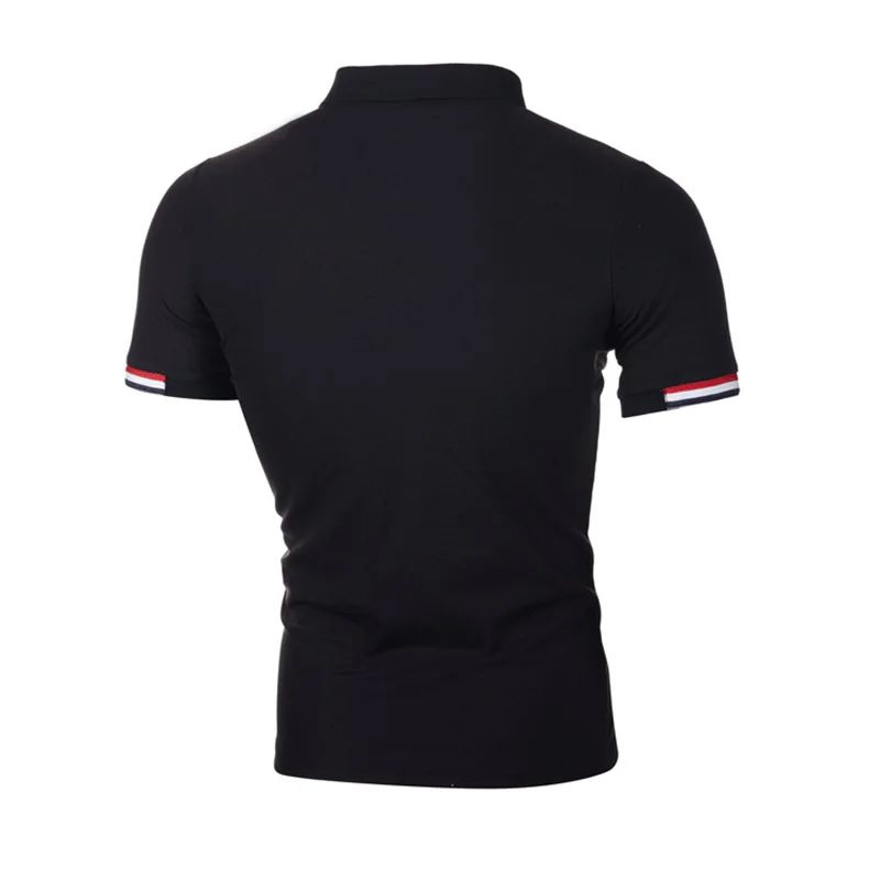 

BROWON 2021 New Arrival Summer T-shirt Men Short Sleeve Slim Fit Tshirts Turn-down Collar Tee Shirt Homme