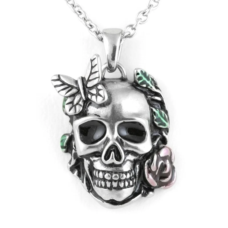 

Trendy Hip Hop Gothic Skull Pendant Necklace Fashion Men's Women's Holiday Gift Jewelry Wholesale