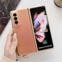 z fold 3 case gradient laser clear case for samsung z fold 3 zfold3 fold3 camera protector shockproof for galaxy z fold 3 cover