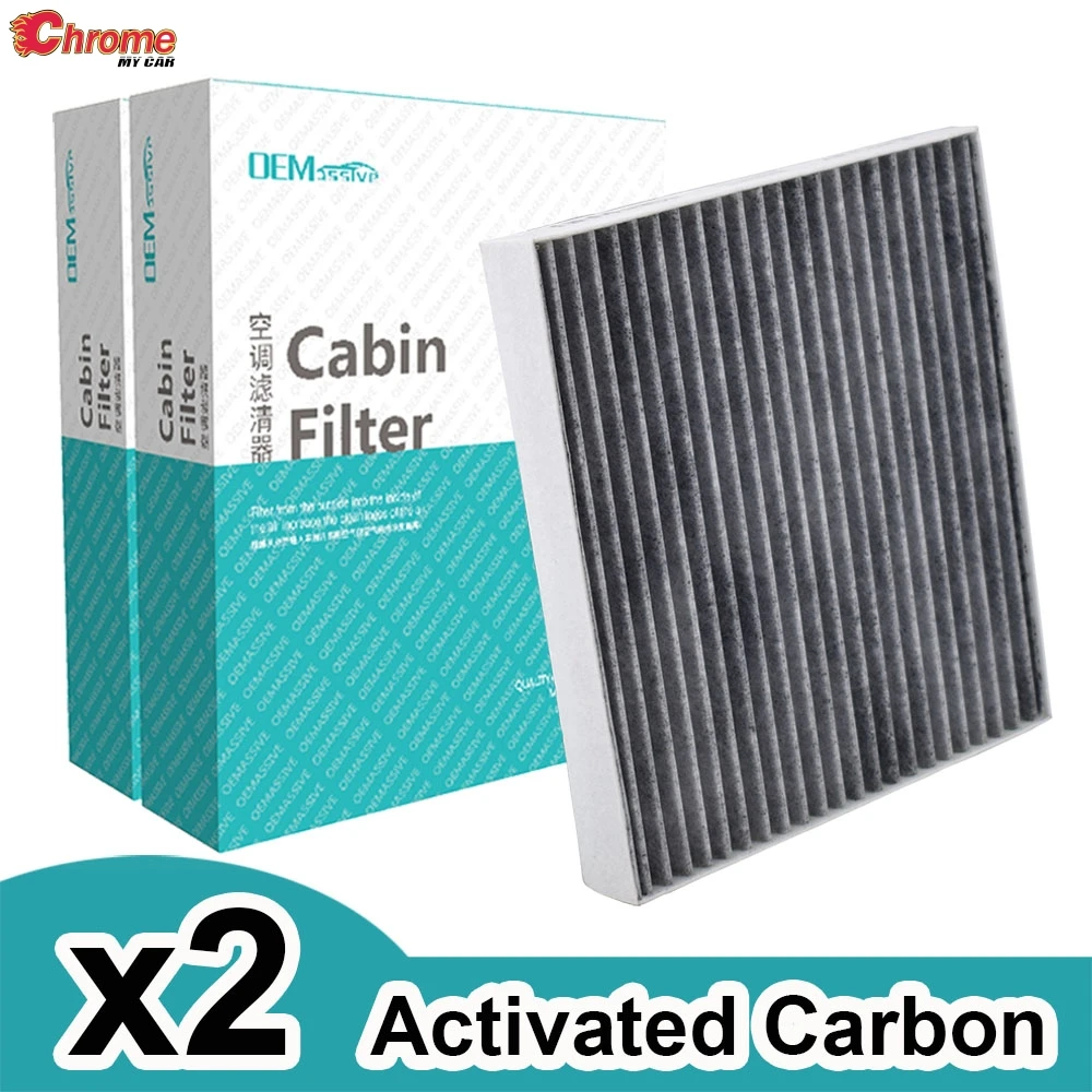 97133-D1000 97133-D3000 Car Activated Carbon Cabin Air Filter For Hyundai Creta Tucson Kia Rio Sportage QL 2017 2018 2019 2PC |