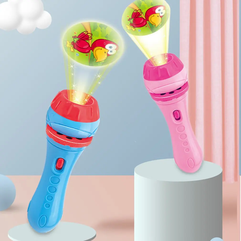 Дети флэш светильник книги рассказов в проекционный фонарик для раннего