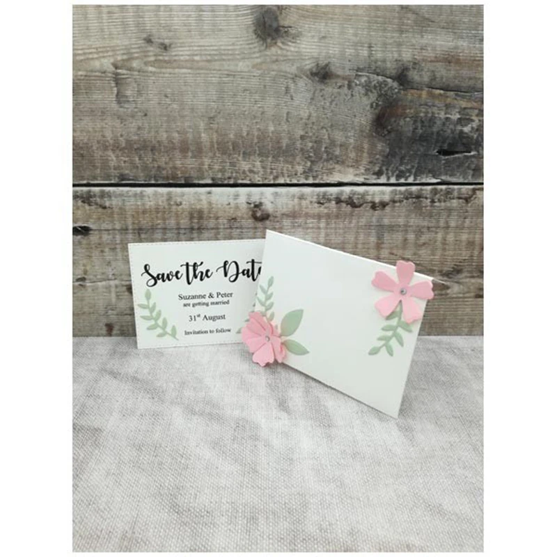 Открывающийся конверт с карточкой внутри металлические режущие штампы милый