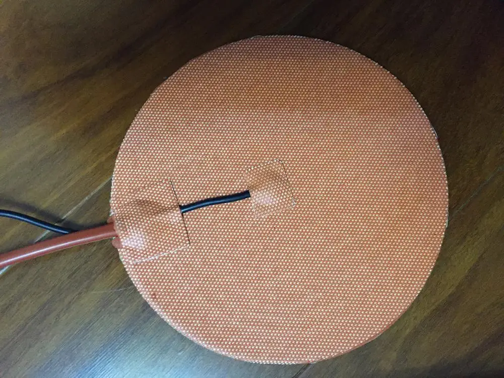 

Rotondo 380mm 220v 300w silicone heater letto per stampante kossel pro 3d installare wih ntc 100 k termistore 3m nastro