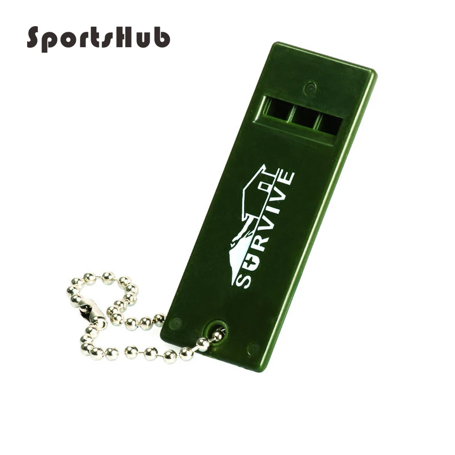 

SPORTSHUB 2PCS 70*26*6 MM High-Frequency Outdoor Mini Survival Whistle Travel Kit Super Loud Emergency Whistle NR0099