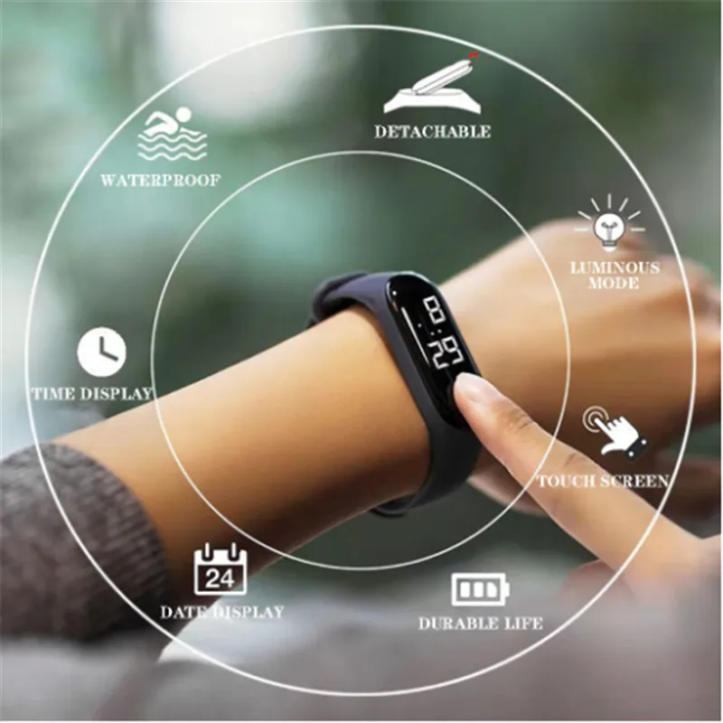 

Top Luxury Digital Watch Women Sport Men Watches Electronic Led Male Ladies Wristwatches For Women Men Clock Montre Femme
