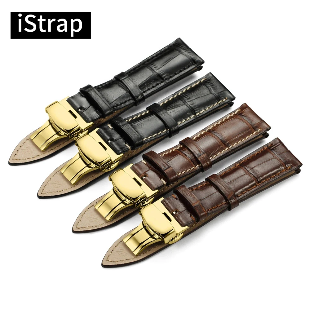 IStrap модные итальянские Ремешки для наручных часов из телячьей кожи мягкие