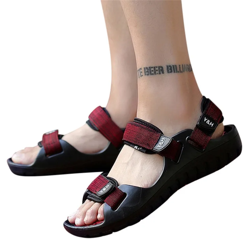 Женские римские тапочки Новинка мужские повседневные сандалии с пряжкой модная