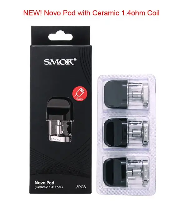 Novo1 Pods 1.4ohm SMOK Novo 2 комплект 800 мАч батарея электронная сигарета вейп мини Vape с картриджем Pod катушки атомайзер S NORD PRM40 - Цвет: Novo1 Pods 1.4ohm